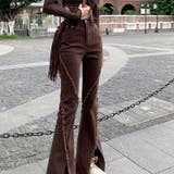 【SHOPLIST限定】韓国風シルエットをキレイに見せるフレアデニムパンツ | 17kg | 詳細画像15