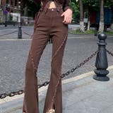 【SHOPLIST限定】韓国風シルエットをキレイに見せるフレアデニムパンツ | 17kg | 詳細画像2