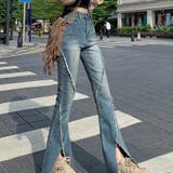 【SHOPLIST限定】韓国風シルエットをキレイに見せるフレアデニムパンツ | 17kg | 詳細画像20