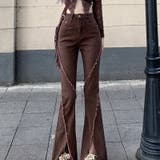 【SHOPLIST限定】韓国風シルエットをキレイに見せるフレアデニムパンツ | 17kg | 詳細画像21