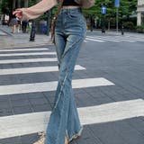 【SHOPLIST限定】韓国風シルエットをキレイに見せるフレアデニムパンツ | 17kg | 詳細画像7