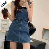 【SHOPLIST限定】女性らしいデニムサロペットスカート | 17kg | 詳細画像1 
