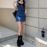 【SHOPLIST限定】女性らしいデニムサロペットスカート | 17kg | 詳細画像7 