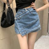 【SHOPLIST限定】個性的なインナーパンツ付きデニムスカート | 17kg | 詳細画像15