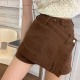 【SHOPLIST限定】個性的なインナーパンツ付きデニムスカート | 17kg | 詳細画像18