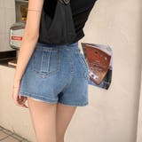 【SHOPLIST限定】個性的なインナーパンツ付きデニムスカート | 17kg | 詳細画像5