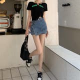 【SHOPLIST限定】個性的なインナーパンツ付きデニムスカート | 17kg | 詳細画像7