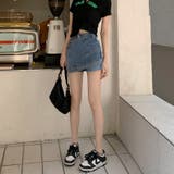 【SHOPLIST限定】個性的なインナーパンツ付きデニムスカート | 17kg | 詳細画像8