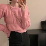 【SHOPLIST限定】女性らしい雰囲気のボリュームスリーブニットセーター | 17kg | 詳細画像11 