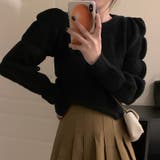 【SHOPLIST限定】女性らしい雰囲気のボリュームスリーブニットセーター | 17kg | 詳細画像16 