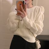 【SHOPLIST限定】女性らしい雰囲気のボリュームスリーブニットセーター | 17kg | 詳細画像5 