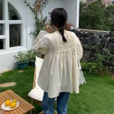 【SHOPLIST限定】上品で綺麗めな印象のバルーンスリーブブラウス | 17kg | 詳細画像10 