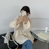 【SHOPLIST限定】上品で綺麗めな印象のバルーンスリーブブラウス | 17kg | 詳細画像2 