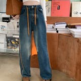 【SHOPLIST限定】韓国風引き紐付きルーズストレートデニムパンツ | 17kg | 詳細画像10 