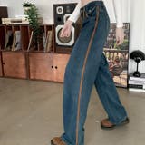 【SHOPLIST限定】韓国風引き紐付きルーズストレートデニムパンツ | 17kg | 詳細画像8 