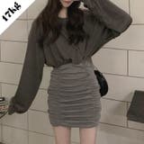 グレー | 【SHOPLIST限定】上品で女性らしい雰囲気のタイトワンピース | 17kg