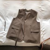 【赤字覚悟！処分セール】きちんと感も上品さもあるシンプルなベスト | 17kg | 詳細画像20 