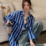 【SHOPLIST限定】ルーズシルエットのベーシックなストライプ柄シャツ | 17kg | 詳細画像15 