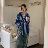 【SHOPLIST限定】ルーズシルエットのベーシックなストライプ柄シャツ | 17kg | 詳細画像18 