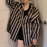 【SHOPLIST限定】ルーズシルエットのベーシックなストライプ柄シャツ | 17kg | 詳細画像3 