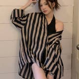 【SHOPLIST限定】ルーズシルエットのベーシックなストライプ柄シャツ | 17kg | 詳細画像7 