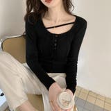【赤字覚悟！処分セール】タイトなシルエットのハーフボタンTシャツ | 17kg | 詳細画像12 