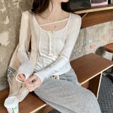 【赤字覚悟！処分セール】タイトなシルエットのハーフボタンTシャツ | 17kg | 詳細画像14 