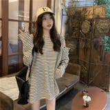 【SHOPLIST限定】トレンドのビッグシルエットの肩出しボーダーTシャツ | 17kg | 詳細画像5