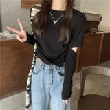 【SHOPLIST限定】程よいフィット感の袖カットデザインTシャツ | 17kg | 詳細画像2 