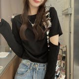 【SHOPLIST限定】程よいフィット感の袖カットデザインTシャツ | 17kg | 詳細画像8 