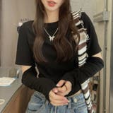 【SHOPLIST限定】程よいフィット感の袖カットデザインTシャツ | 17kg | 詳細画像9 