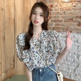 【SHOPLIST限定】韓国ファッションの個性的な花柄！ショートスリーブシャツ | 17kg | 詳細画像2 