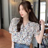 【SHOPLIST限定】韓国ファッションの個性的な花柄！ショートスリーブシャツ | 17kg | 詳細画像6 