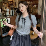 【SHOPLIST限定】キュートな雰囲気を演出。ハートの空きデザイン半袖ニットカ… | 17kg | 詳細画像13 