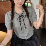 【SHOPLIST限定】キュートな雰囲気を演出。ハートの空きデザイン半袖ニットカ… | 17kg | 詳細画像2 