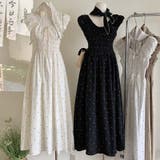 【SHOPLIST限定】ハート柄とスカーフ付きでエレガント。デコルテのワンピース | 17kg | 詳細画像1