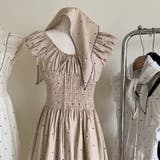 【SHOPLIST限定】ハート柄とスカーフ付きでエレガント。デコルテのワンピース | 17kg | 詳細画像4