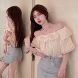 【SHOPLIST限定】光沢のあるバブルスリーブのシャツ | 17kg | 詳細画像6