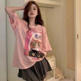 【SHOPLIST限定】肩落ちのゆったりしたシルエット！プリント柄半袖Tシャツ | 17kg | 詳細画像4 