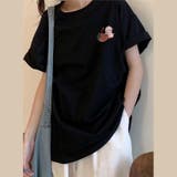 【SHOPLIST限定】肩落ちのゆったりしたシルエット！プリント柄半袖Tシャツ | 17kg | 詳細画像4 