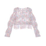 【SHOPLIST限定】動きとエレガンスをプラス。透かし編みニットトップス | 17kg | 詳細画像3