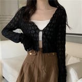 【SHOPLIST限定】通気性抜群で涼しい!ダイヤ柄大きな襟Vネック長袖シャツ | 17kg | 詳細画像5