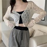 【SHOPLIST限定】通気性抜群で涼しい!ダイヤ柄大きな襟Vネック長袖シャツ | 17kg | 詳細画像7