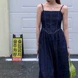 デザインにこだわったエレガントな着こなし。ウォッシュデニムキャミワンピース | 17kg | 詳細画像16 