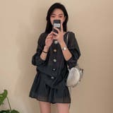 【SHOPLIST限定】立体花長袖日焼け止めジャケット+ショートパンツスーツ | 17kg | 詳細画像10 