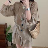 【SHOPLIST限定】立体花長袖日焼け止めジャケット+ショートパンツスーツ | 17kg | 詳細画像2 