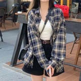 【SHOPLIST限定】日焼け対策に最適!ゆったりしたチェック柄長袖シャツ | 17kg | 詳細画像1