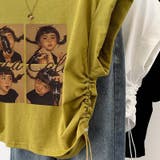 レトロで元気な!女の子のプリント入りフリルスリーブTシャツ | 17kg | 詳細画像2