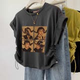 レトロで元気な!女の子のプリント入りフリルスリーブTシャツ | 17kg | 詳細画像3