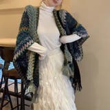 【SHOPLIST限定】エスニック風。ショール毛布カーディガンケープポンチョ | 17kg | 詳細画像6 